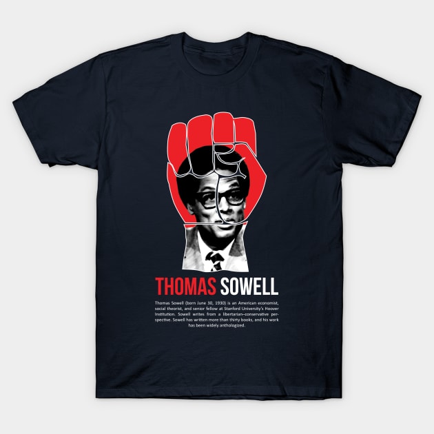 Black Lives Matter with Thomas Sowell T-Shirt by ZUNAIRA